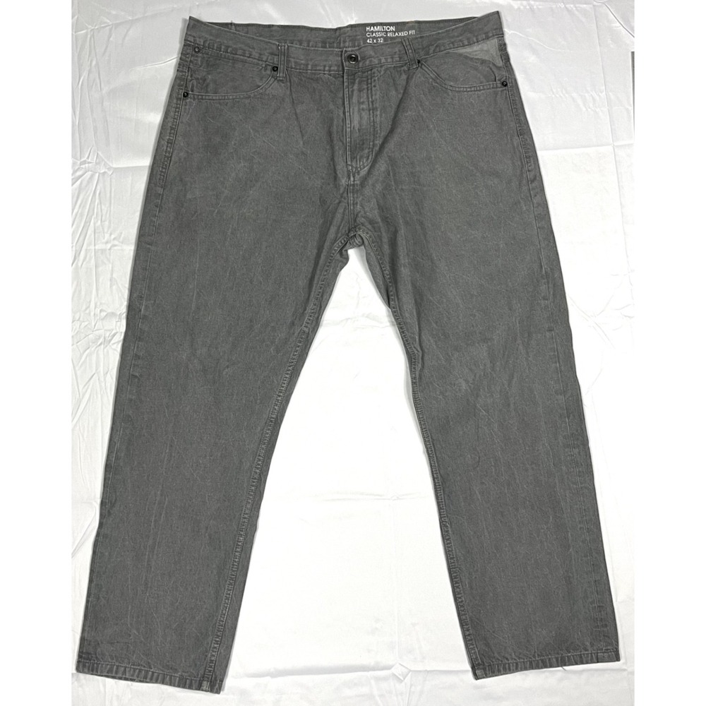 GUC Sean John Hamilton Mens 42x32 Gray Classic Relaxed Fit Jeans 100% Cotton Y2K
